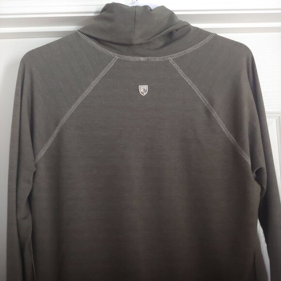 Kull Womens Gray L-Sleeve Turtle Neck Pullover Camping Hiking Outdoors XL - Picture 7 of 11